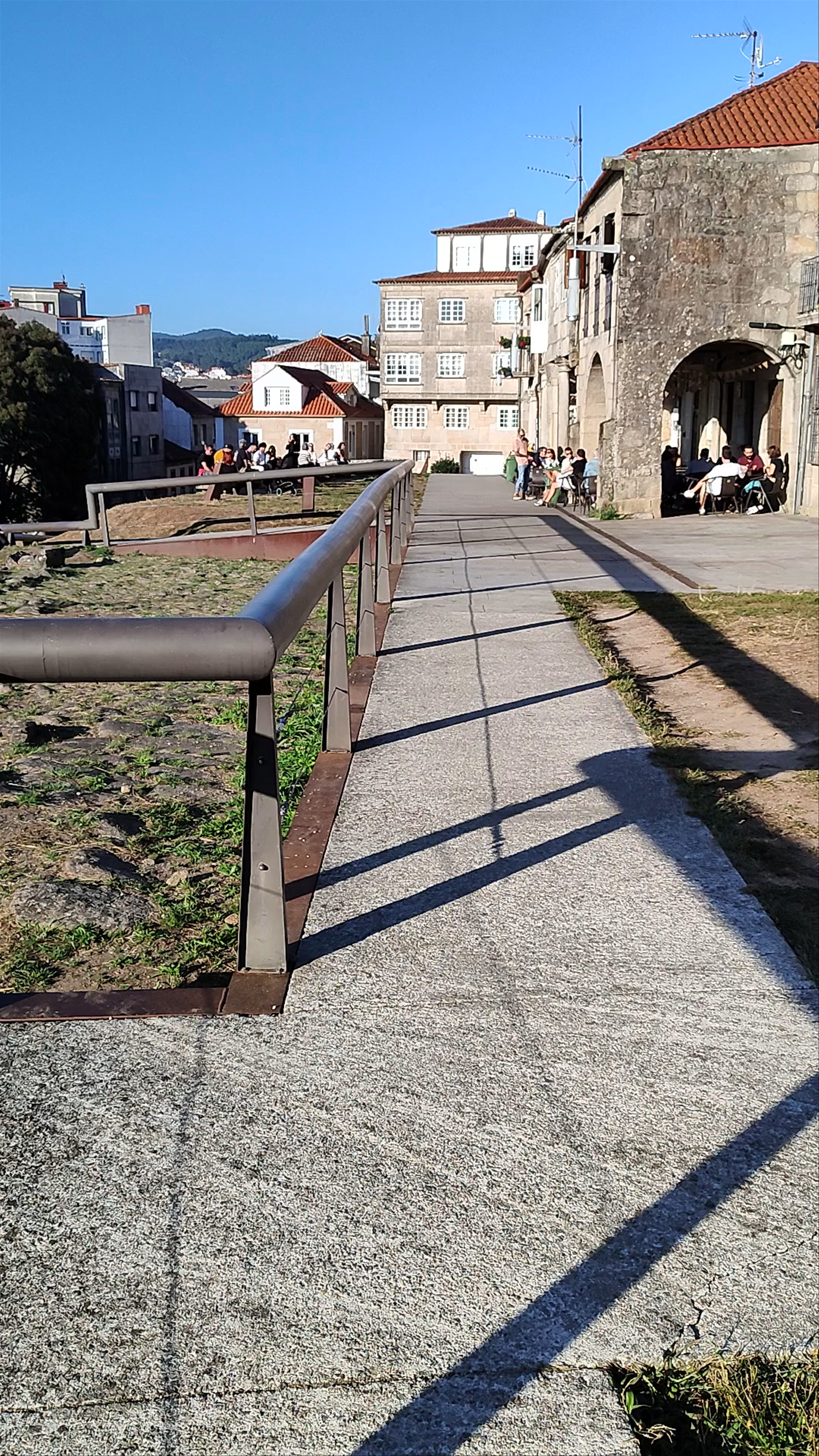 Historic Camino and Cruceiro at Campiño de Santa María in Pontevedra