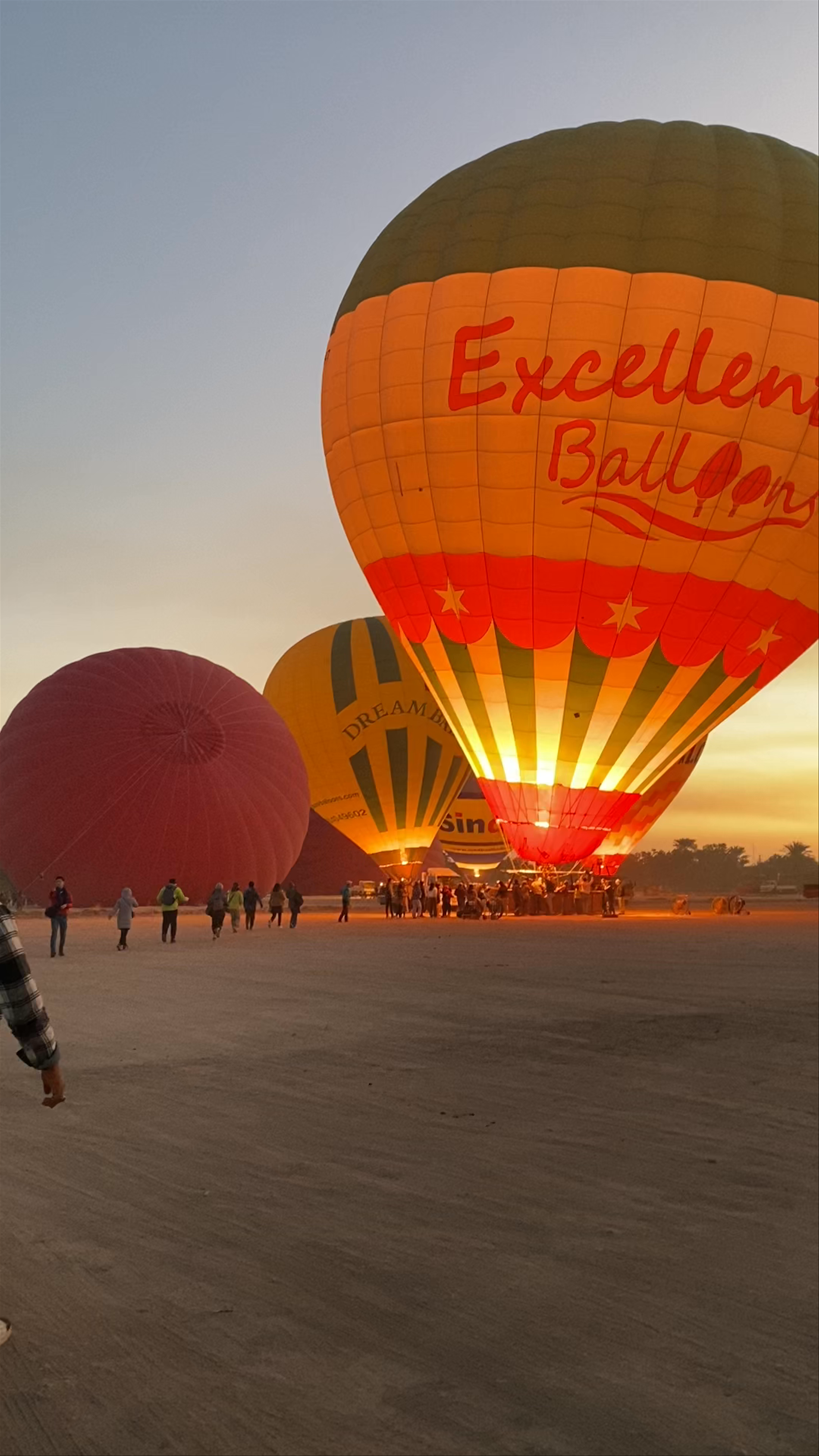 Hot air balloon Luxor Take Off Site