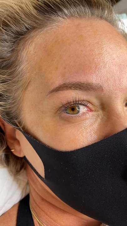 Glam Lash and Brows - Beautiful client - Permanent Makeup Near Me - Honolulu, Hawaii