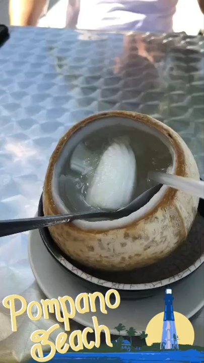 9 Face Sushi Cafe - Coconut juice - Sushi Bars Near Me - Pompano Beach, Florida
