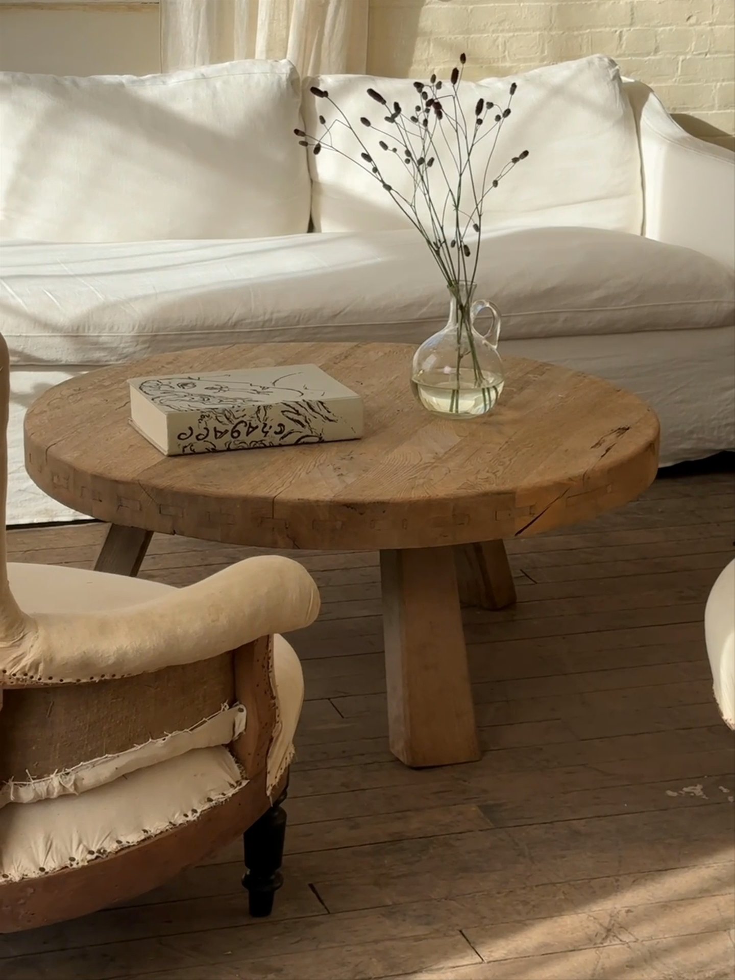 Round Oak Coffee Table