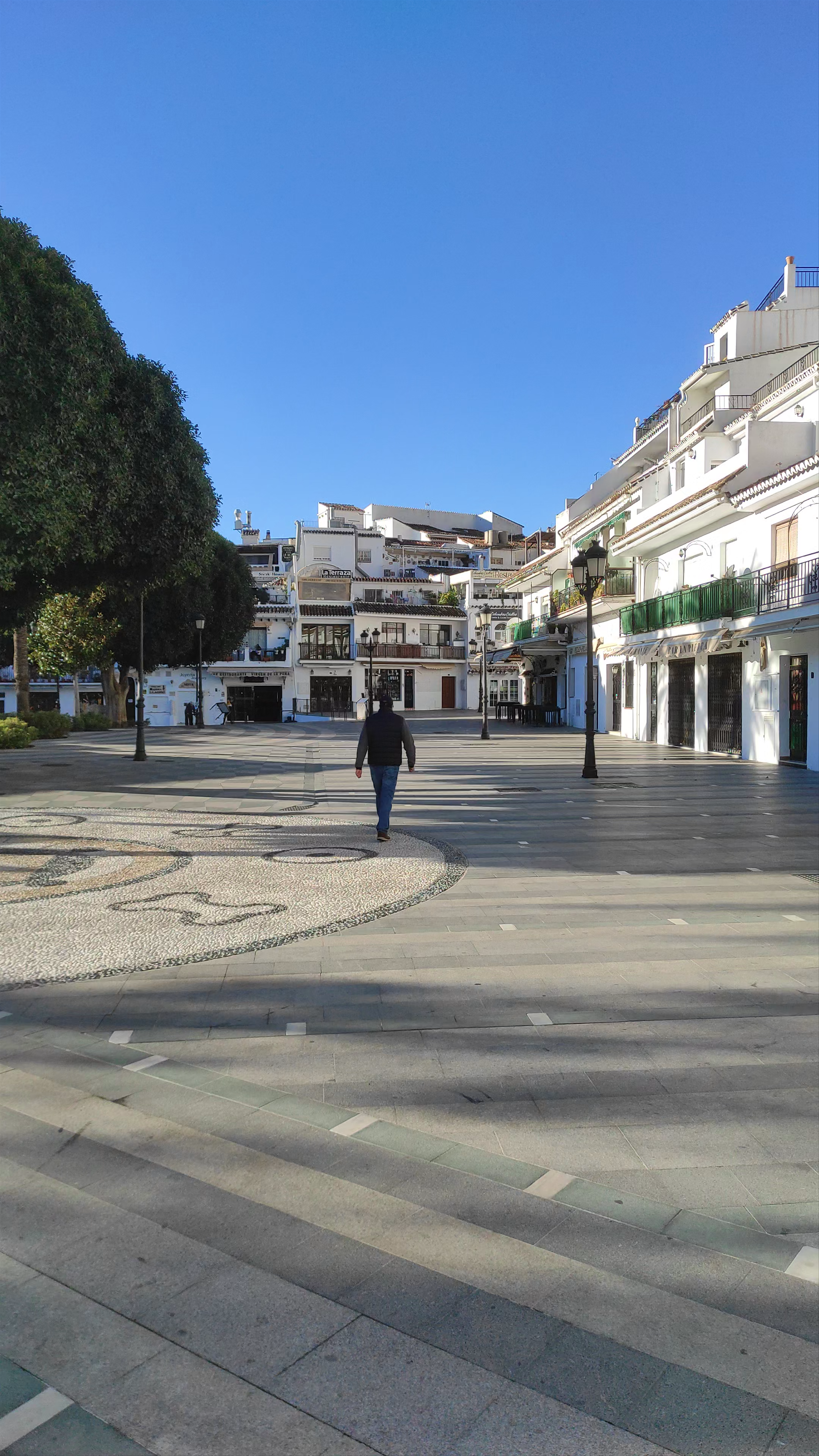 Morning Serenity at Plaza Virgen de la Peña in Mijas, Spain