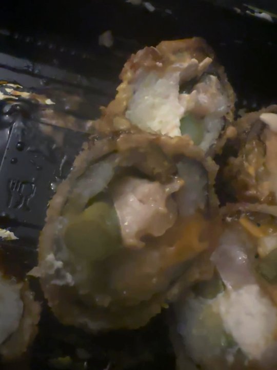 Hibachi Express - Raw salmon in the middle. Roll not even fried properly. Just - Sushi Bars Near Me - Jacksonville, Florida