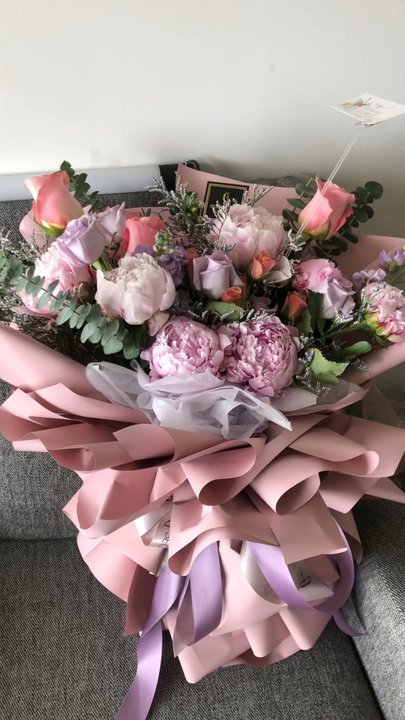Secret Garden - Sparkle bouquet but swapped out ranunculus for peonies - Flowers & Gifts Near Me - Toronto, Ontario