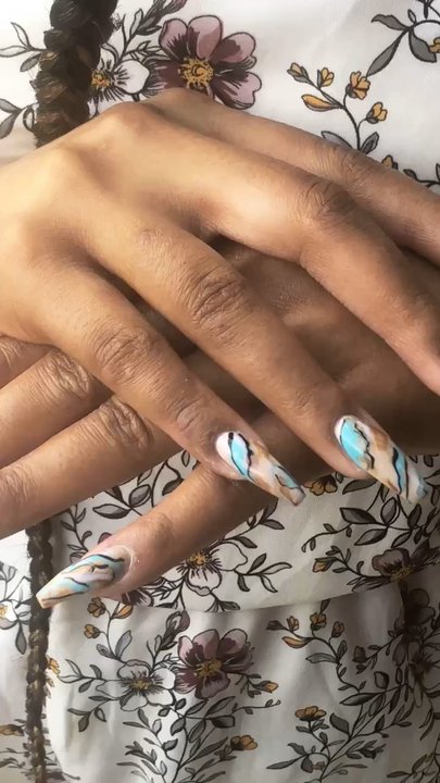 Nails Only - Splash of colors!!! Thanks to Lisa gets me right every time. - Nail Salons Near Me - Virginia Beach, Virginia