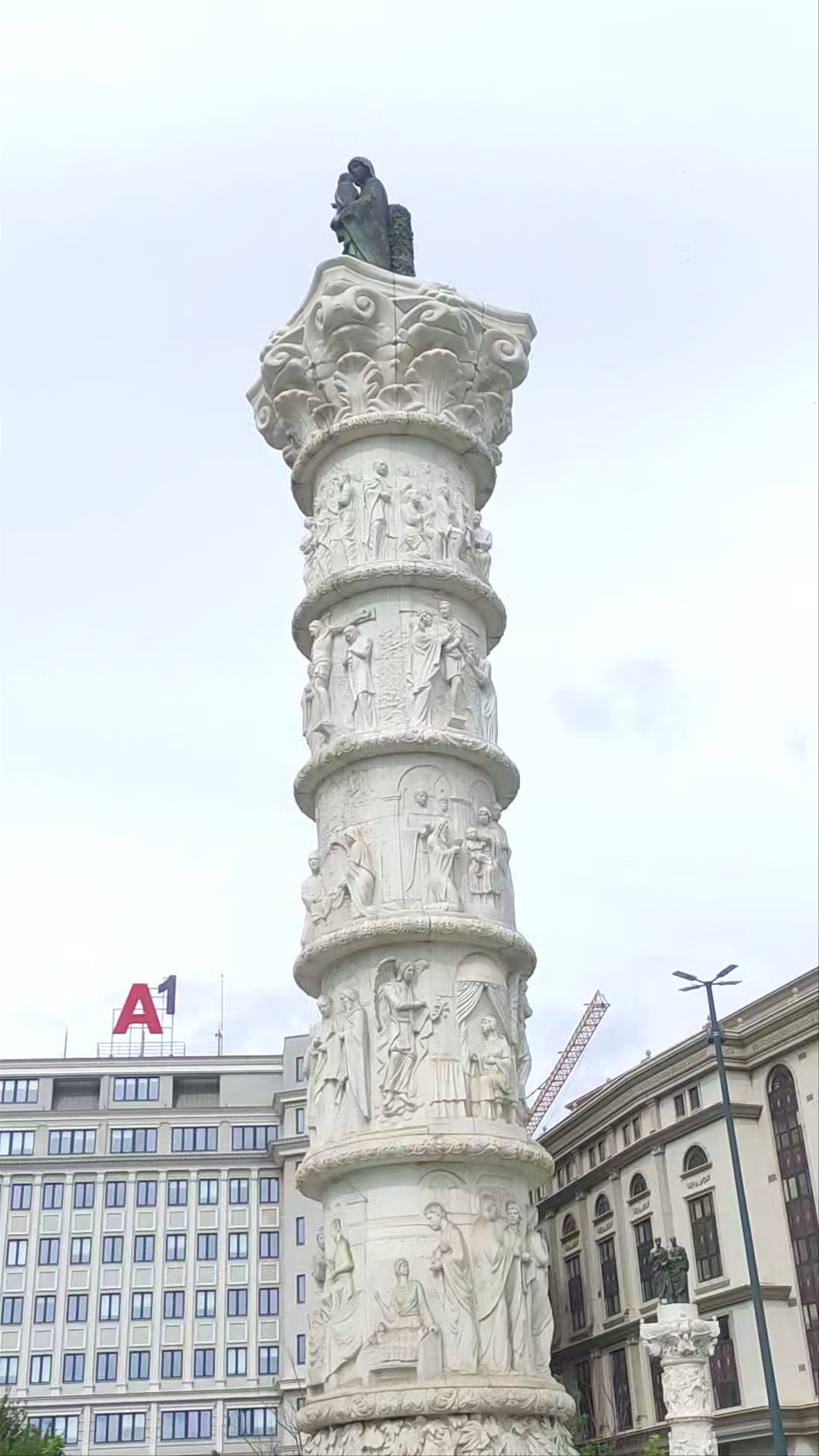 Blessed Virgin Mary Square: Iconic Sculptural Landmark in Skopje