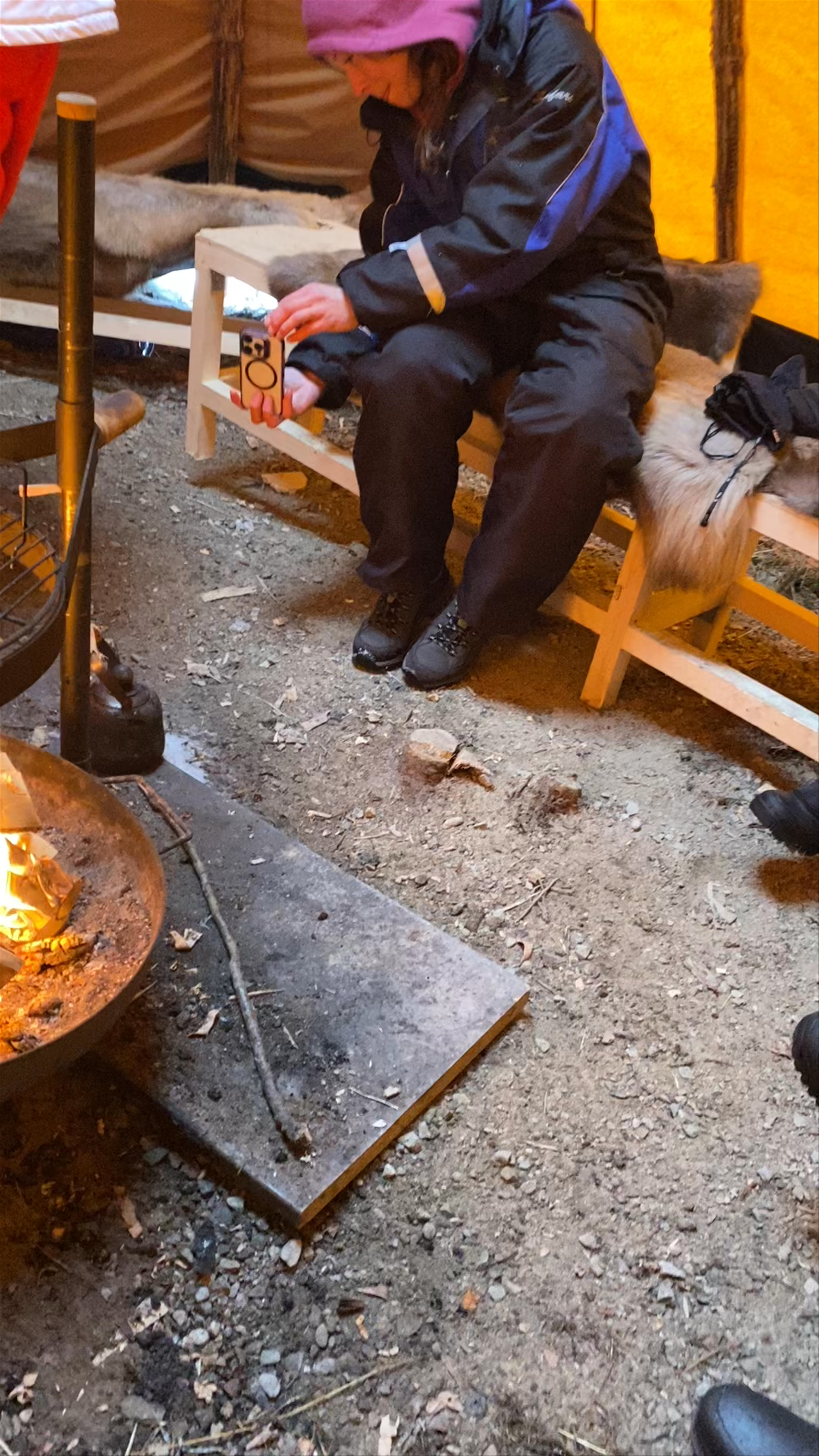 Cozy Campfire Gathering in Rovaniemi, Lapland
