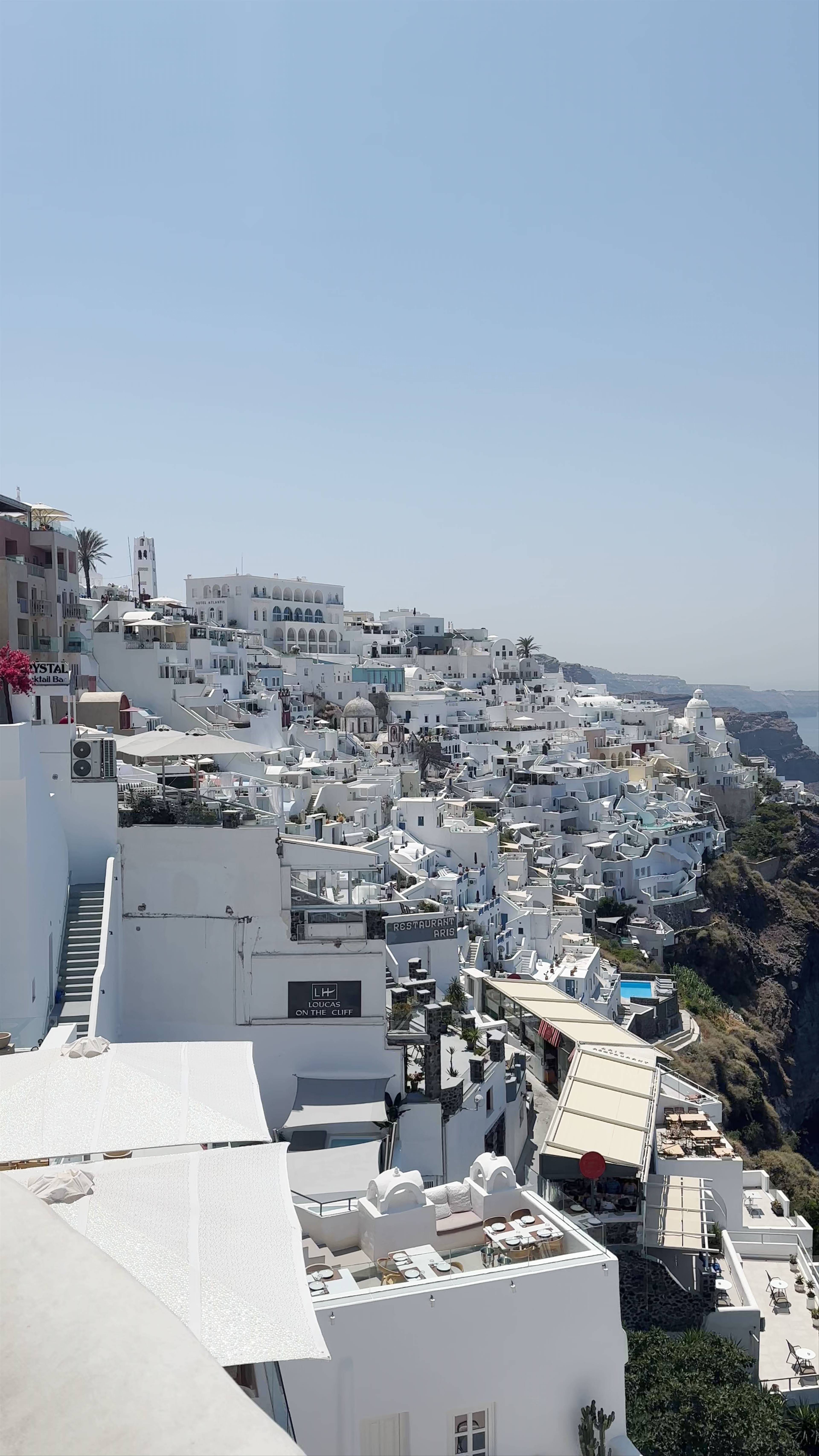 Santorini Clifftop Views from Tango Champagne & Cocktail Bar