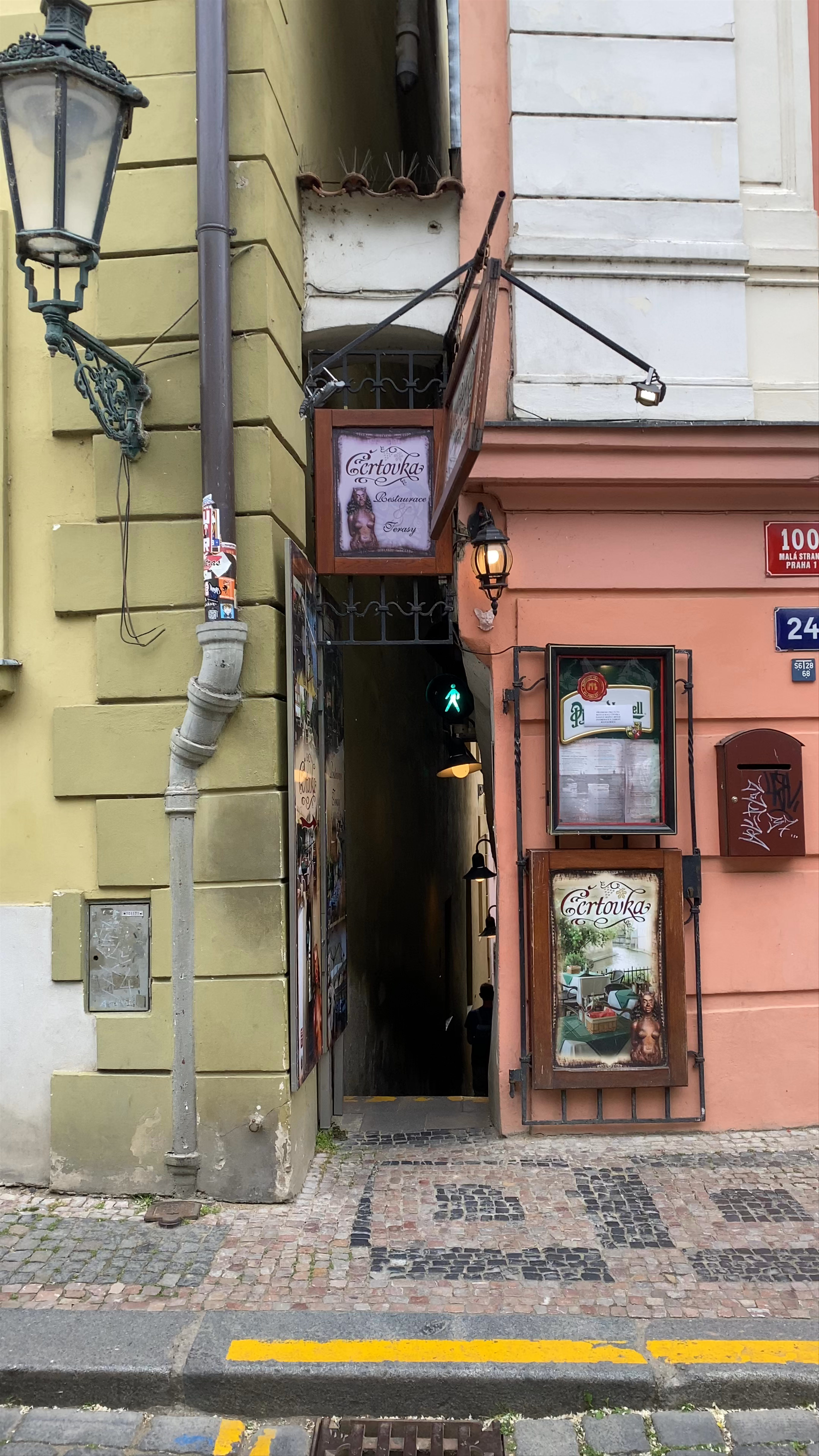 The narrowest street of Prague