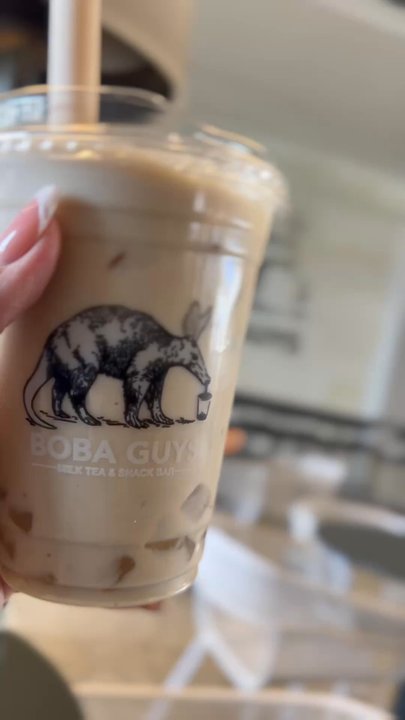 Boba Guys - Korean Banana Milk w/aloe - Bubble Tea Near Me - Long Beach, California
