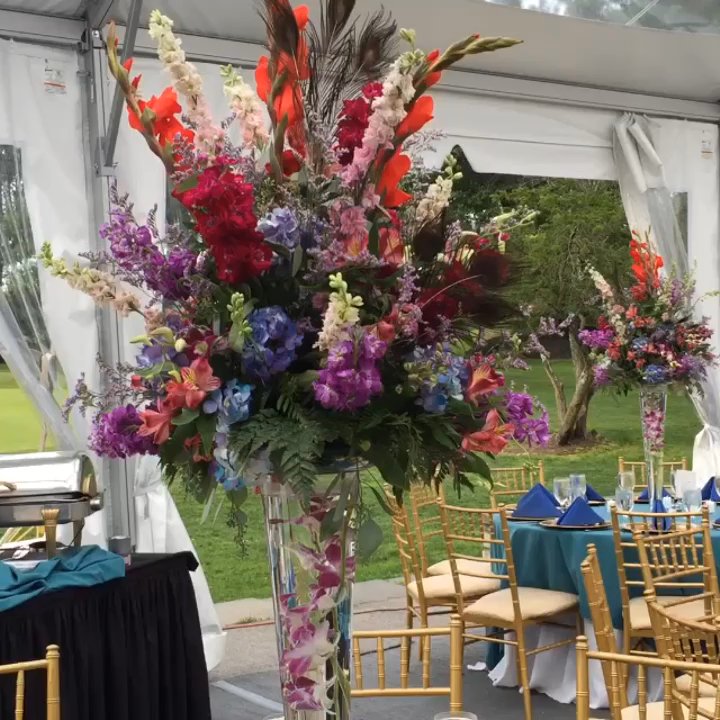 Ruban Events - Peacock themed outdoor wedding. - Party & Event Planning Near Me - New Hyde Park, New York