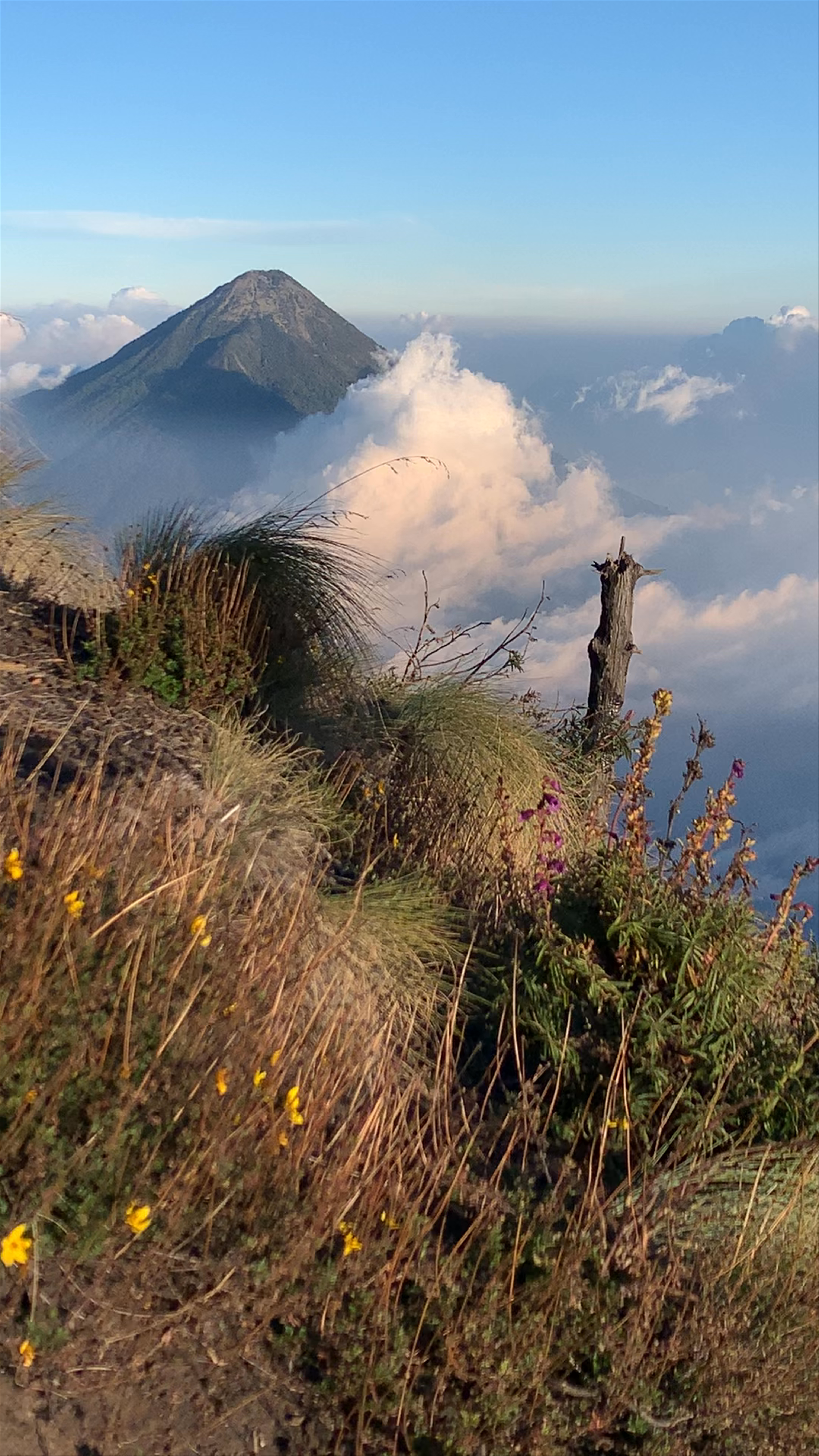 Sunset Views from Acatenango Base Camp, Guatemala