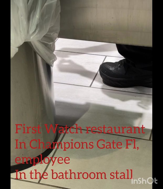 First Watch - An employee in the near stall. This was after wait staff was verbally aggressive with us at table for no reason. - Breakfast & Brunch Near Me - Champions Gate, Florida
