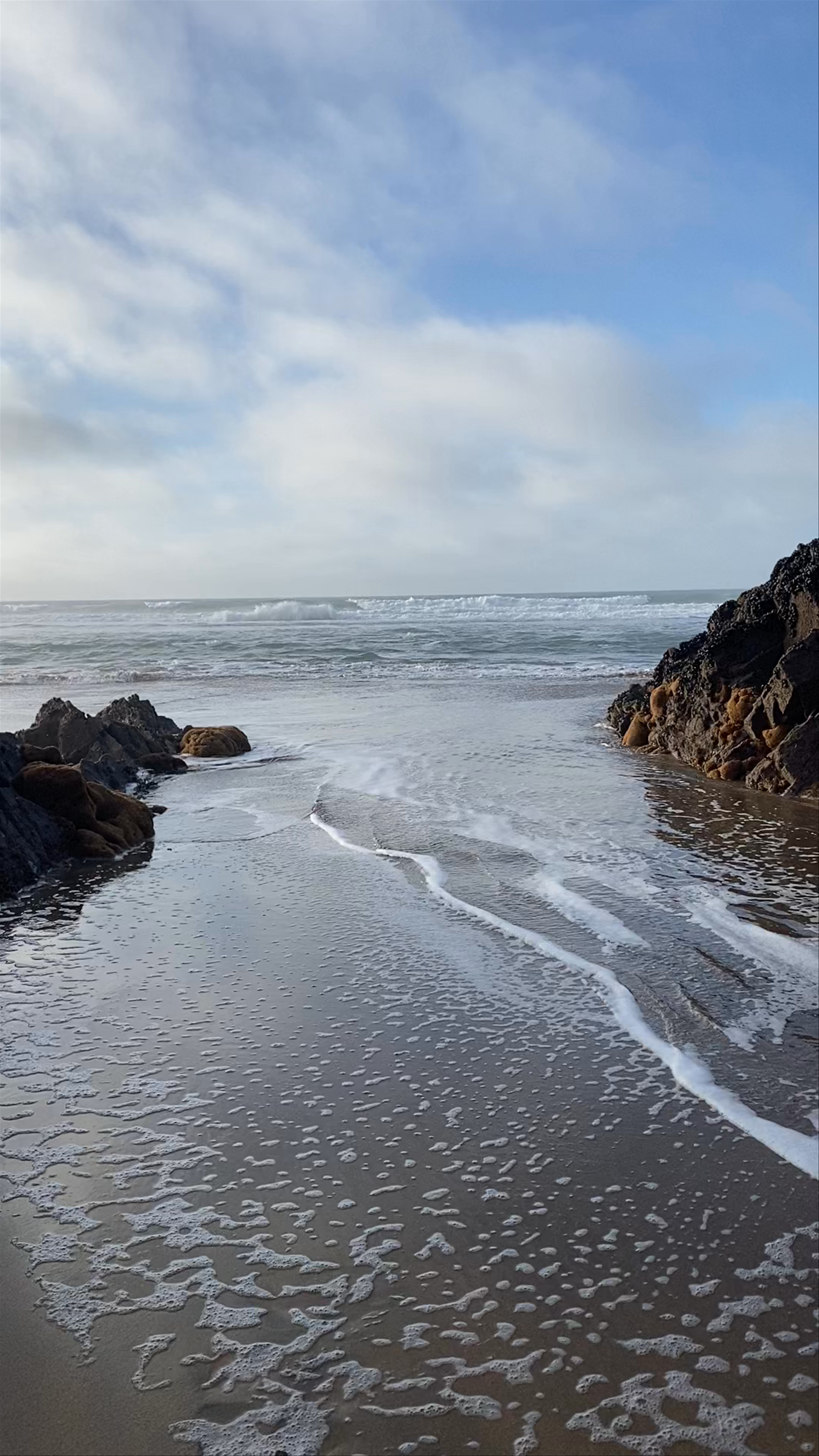Serene Morning Waves at Crooklets Beach, Bude