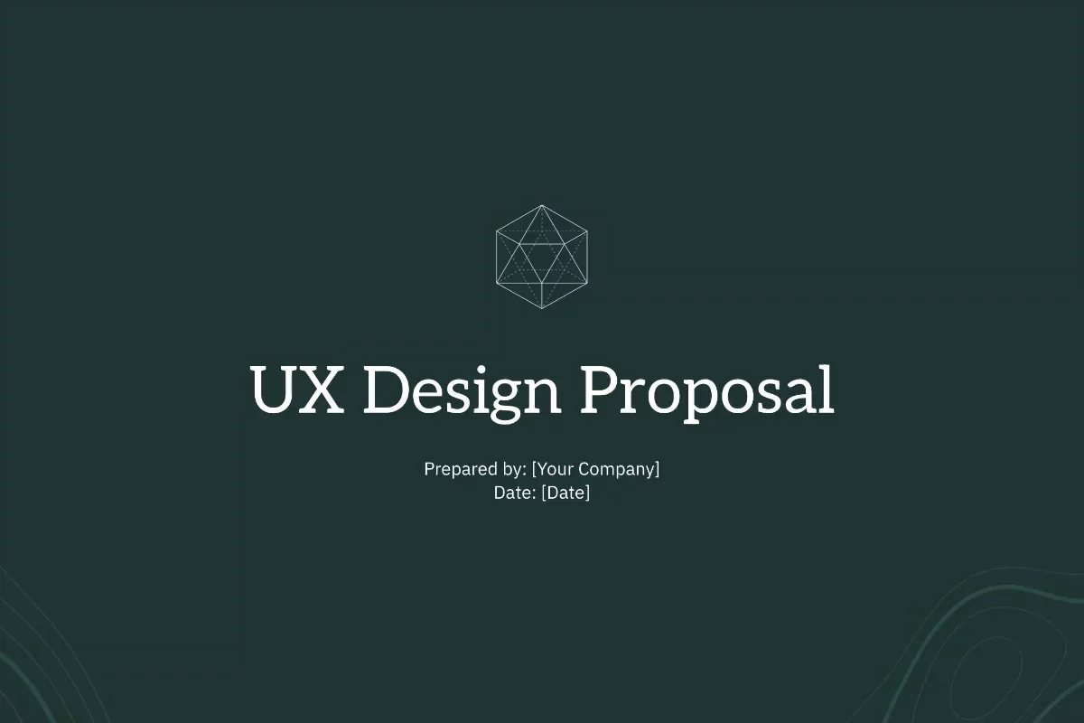 Preview of UX Design Proposal Template