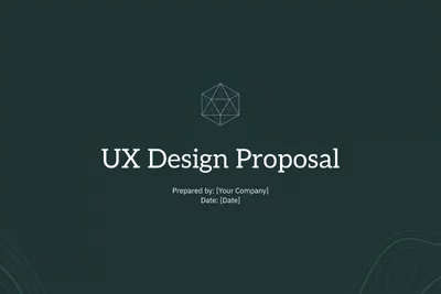 Preview of UX Design Proposal Template