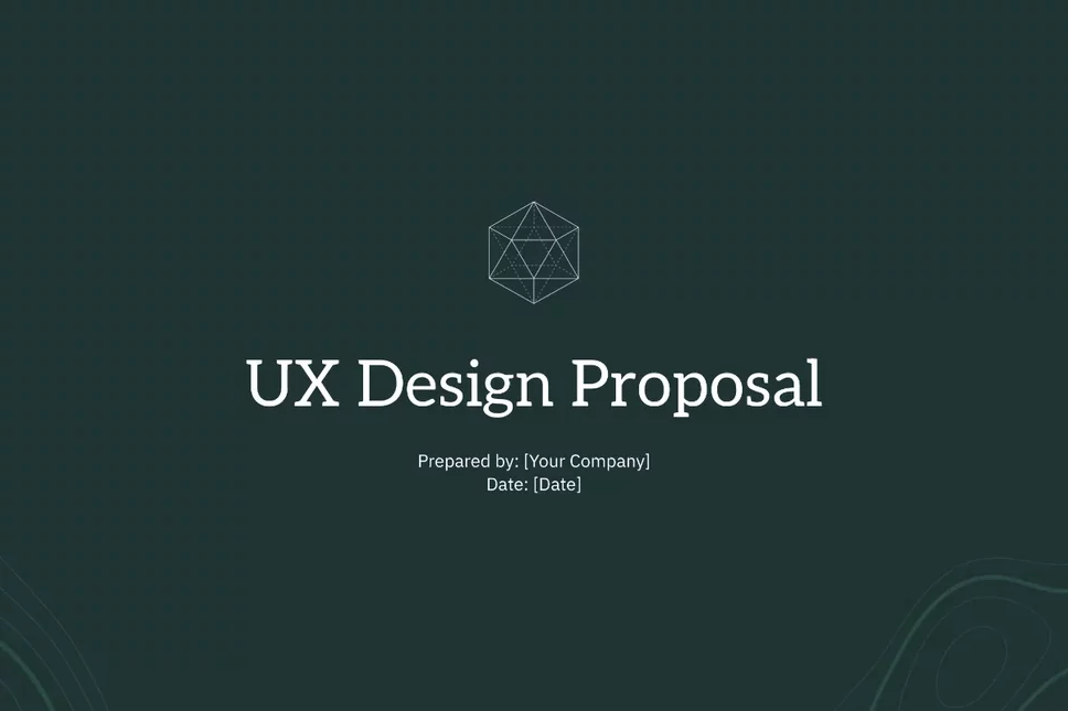 Preview of UX Design Proposal Template