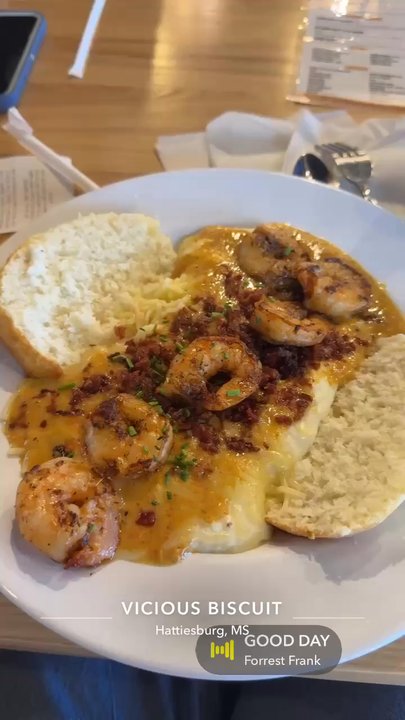 Vicious Biscuit - Shrimp and grits and spiked coffee - Breakfast & Brunch Near Me - Hattiesburg, Mississippi