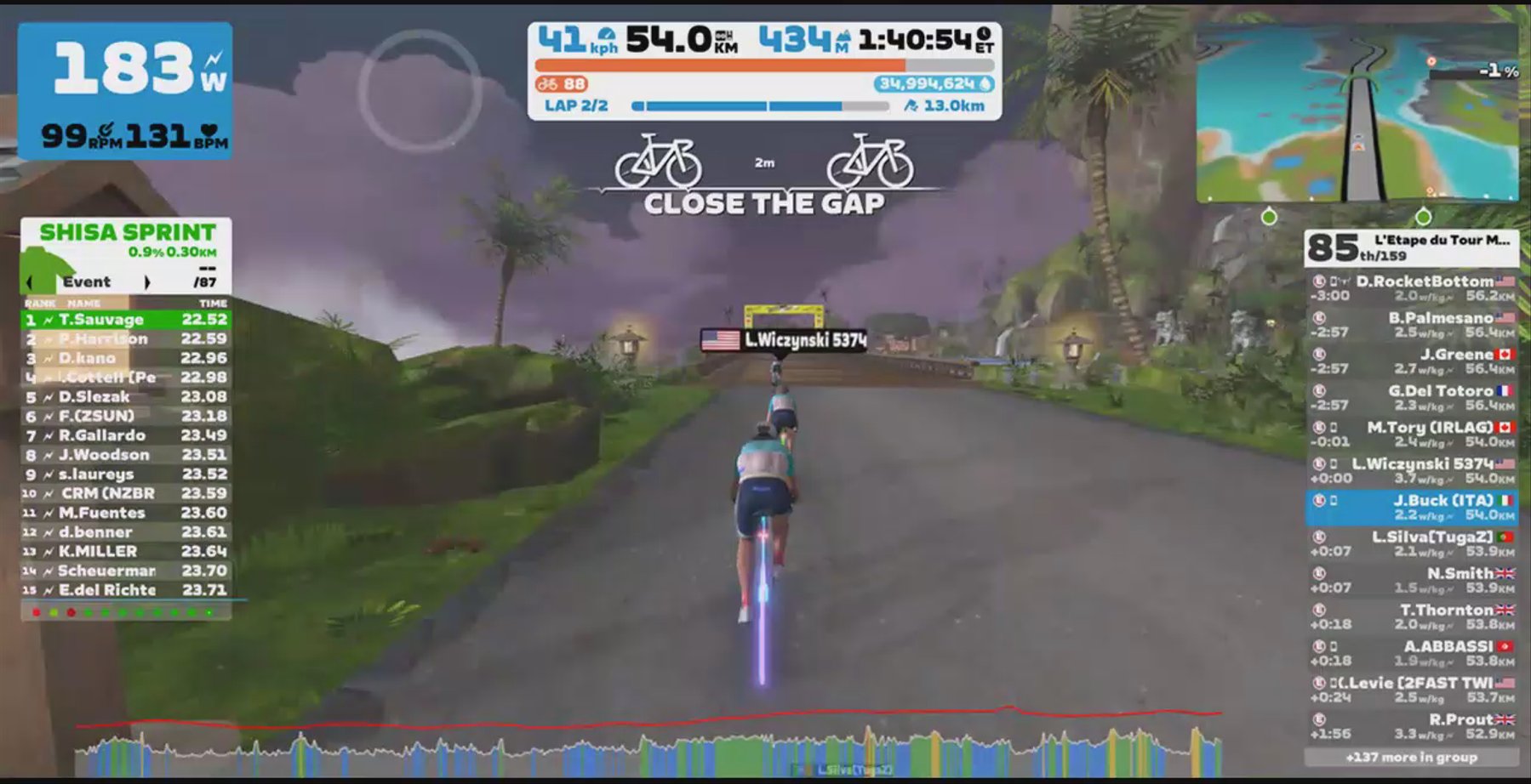 Zwift - Group Ride: L'Etape du Tour Main Stage: April on Country to Coastal in Makuri Islands