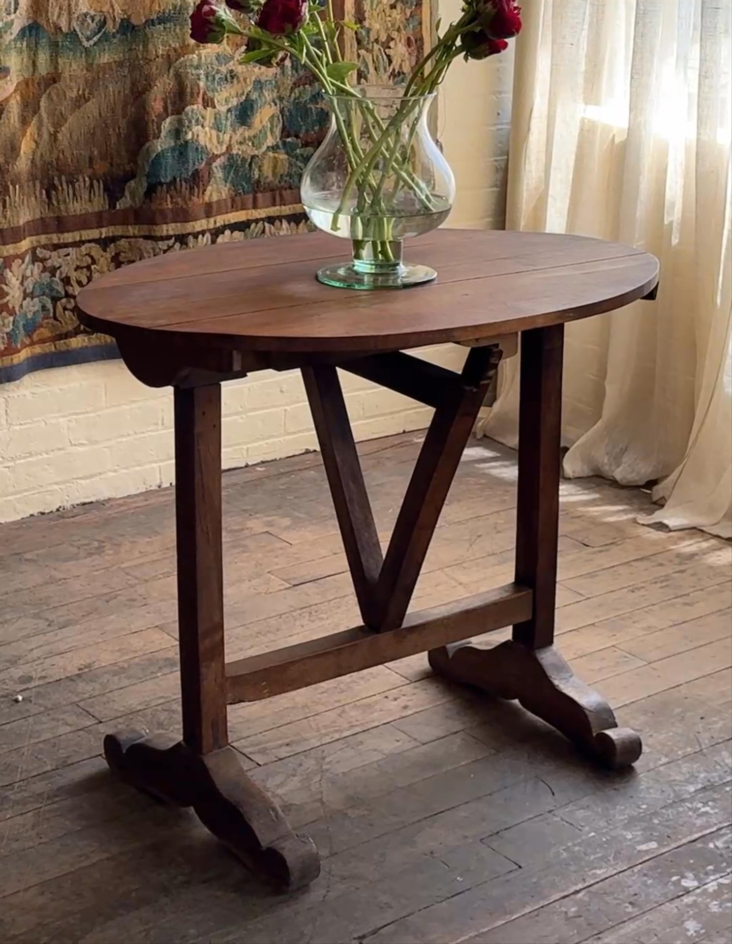 Oval Wine Tasting Table