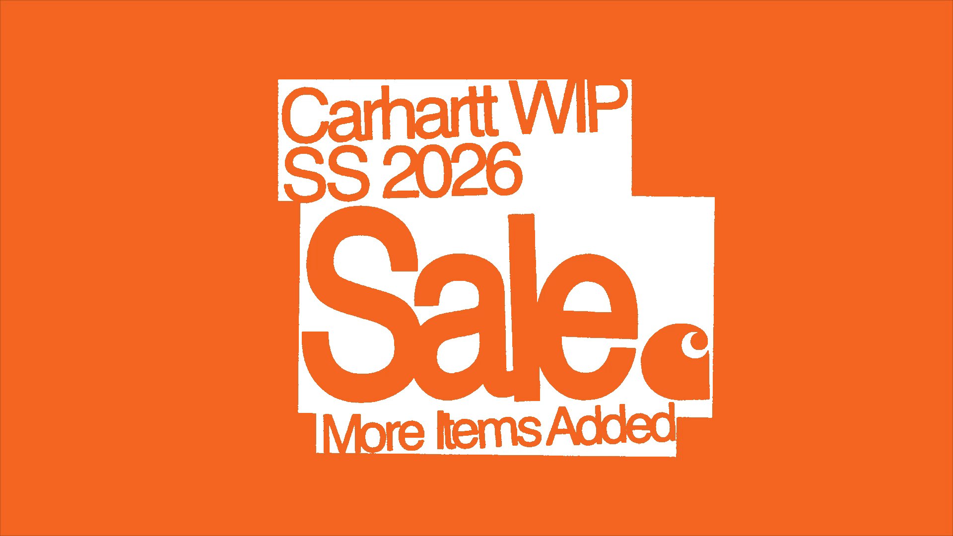 Carhartt WIP SS26 Sale More Items Added
