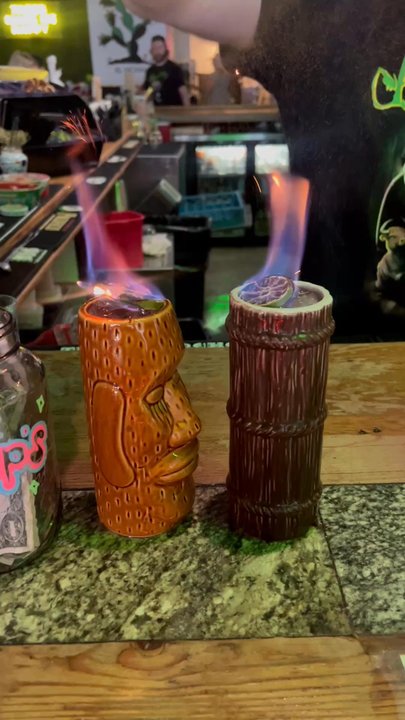 Tacos Chiwas - Specialty drink in this awesome tiki cup - Tacos Near Me - Mesa, Arizona