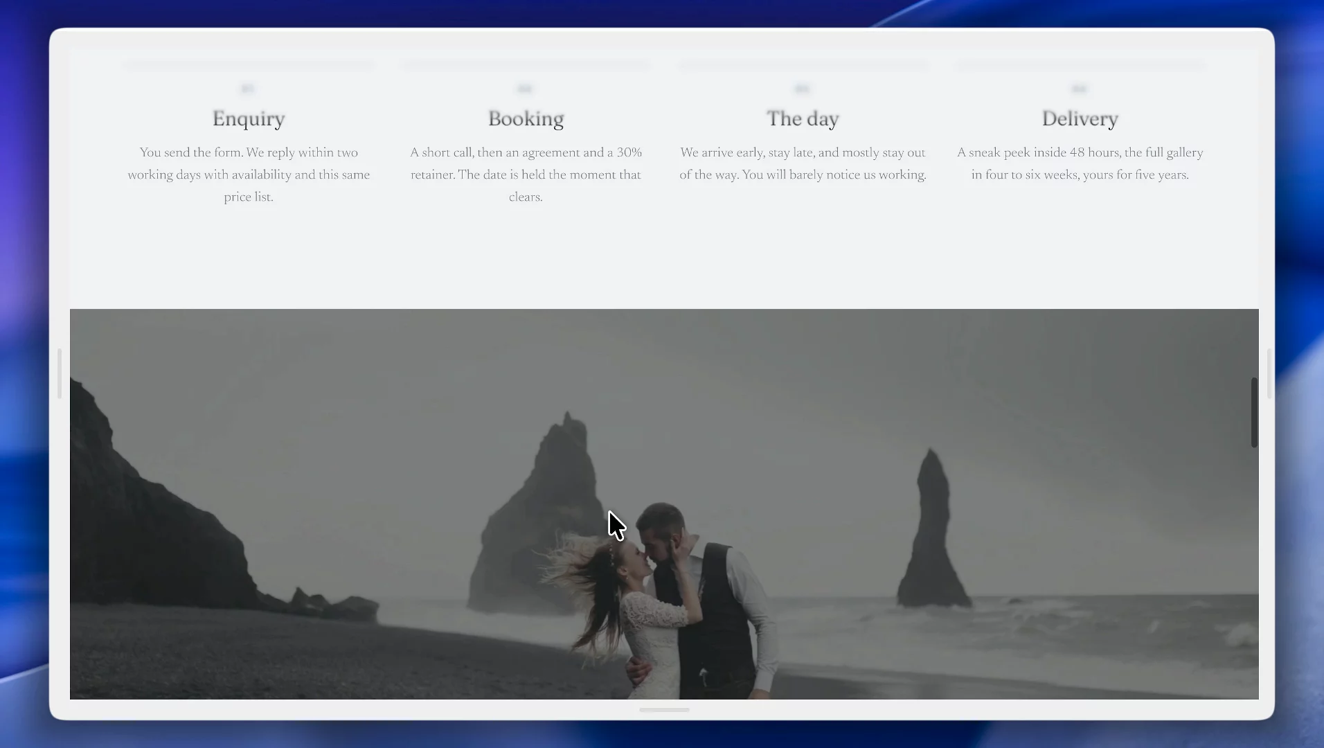 Everlune 🤍 - The page every wedding vendor overthinks: Pricing.Check it out: https://framer.link/thi0CPiThree-tier package comparison, add-ons list, FAQ built right in,  no more "message us for pricing."