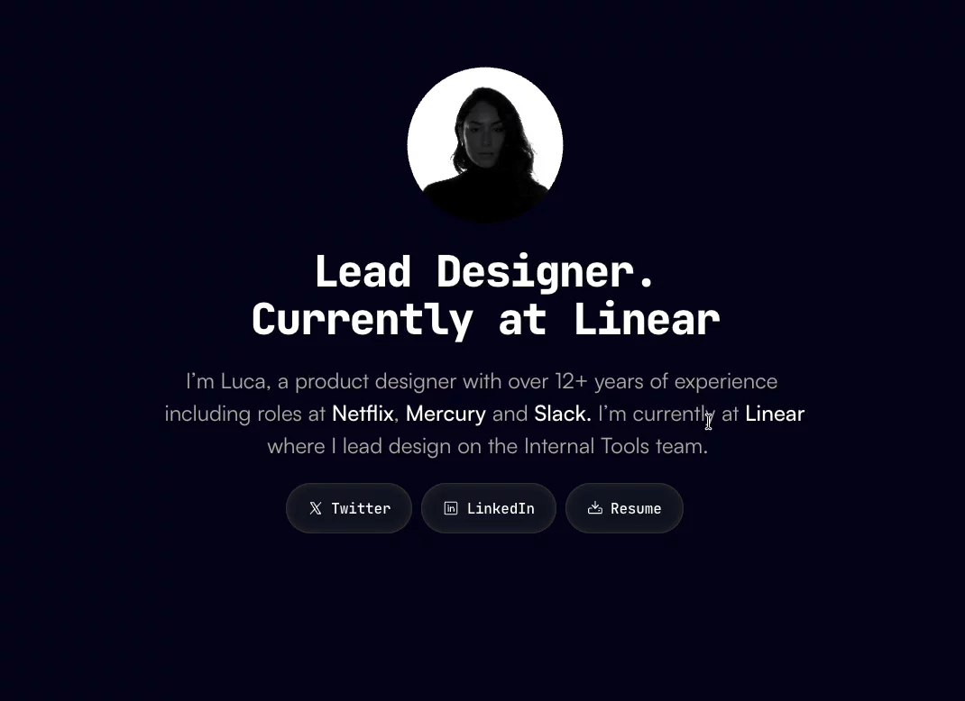 New take on Hover Links.