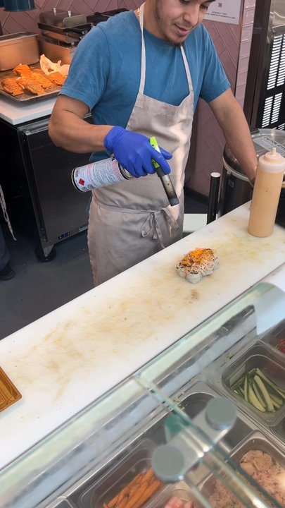 Fat Fish - The guy was making my sushi roll - Seafood Near Me - Washington, DC, District of Columbia