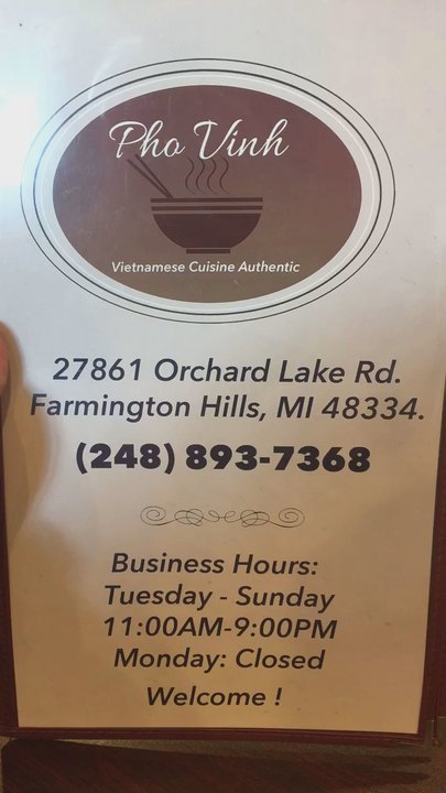 Pho Vinh - Vietnamese Near Me - Farmington Hills, Michigan