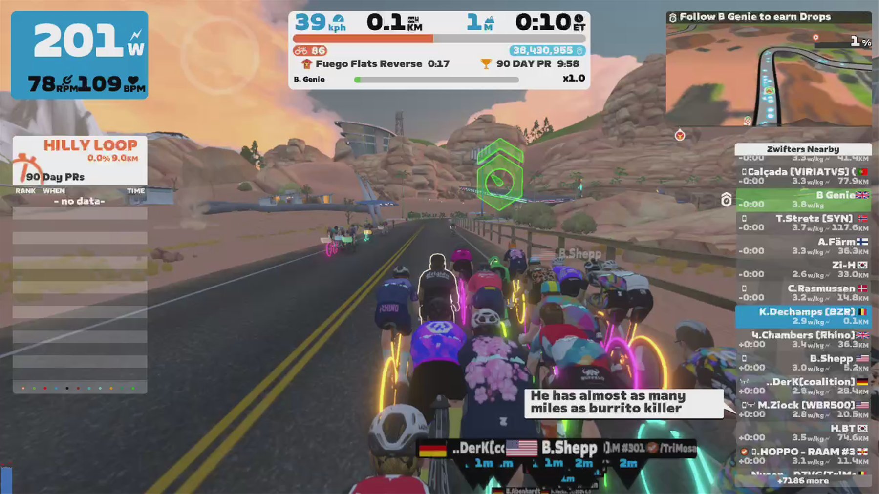 Zwift - Pacer Group Ride: Tempus Fugit in Watopia with Genie