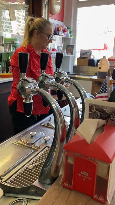 Candy Kitchen - Making a soda! - Ice Cream & Frozen Yogurt Near Me - Wilton, Iowa