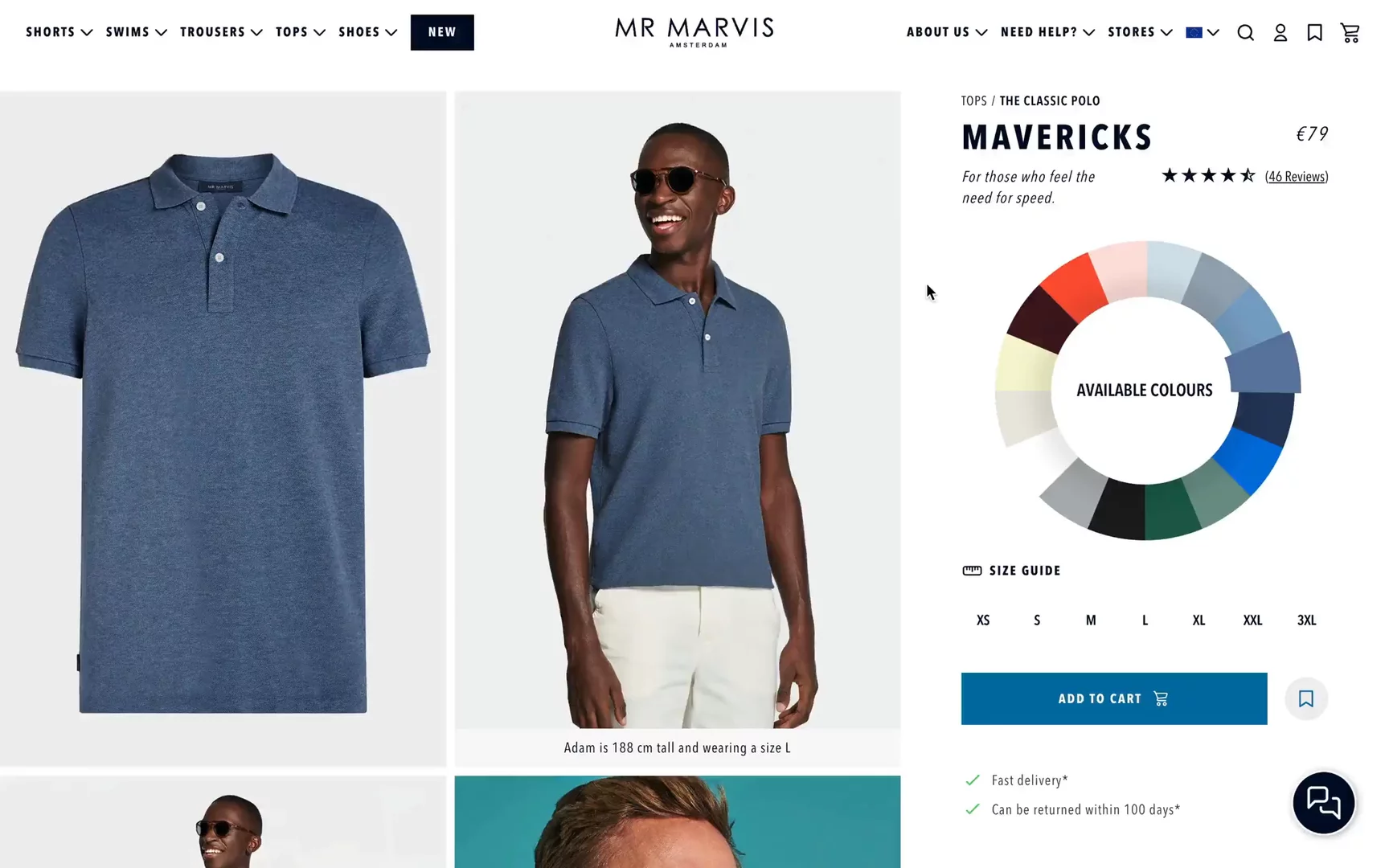 Screen recording of MR MARVIS — Product Detail Page