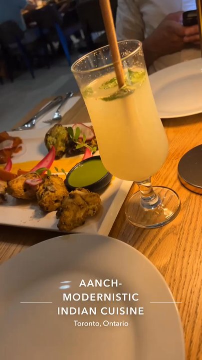 Aanch - Virgin Mojito and some chicken appetizer - Indian Near Me - Toronto, Ontario