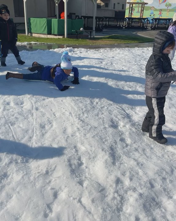 YMCA - First Friendships Preschool - The school got some snow for the kids to play, my son was so happy with this surprise. - Preschools Near Me - Long Beach, California
