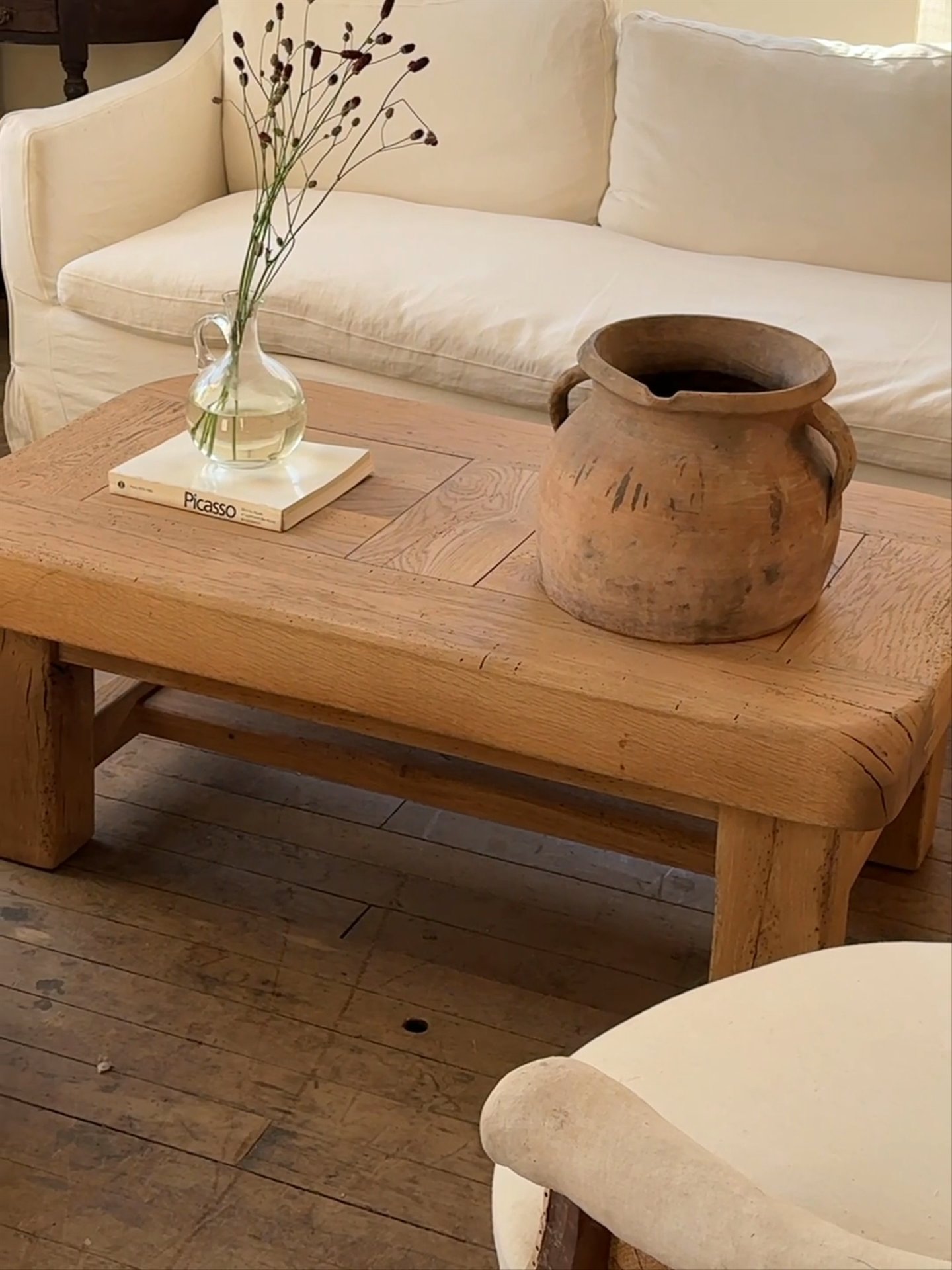 Brutalist Oak Coffee Table