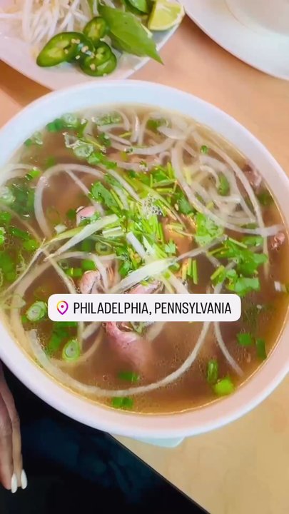 Pho Philly - I got the steak and another meat combo pho which was good and nice portions. And a side of shrimp spring rolls. - Noodles Near Me - Tinicum Township, Pennsylvania