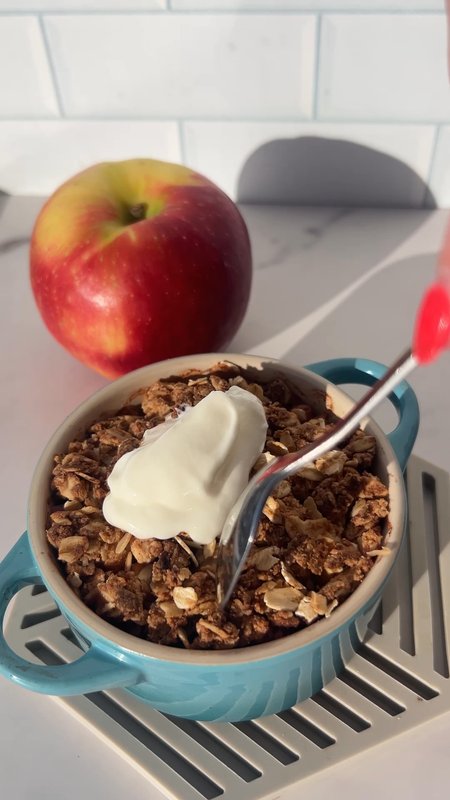 Single Serve Apple Breakfast Crumble