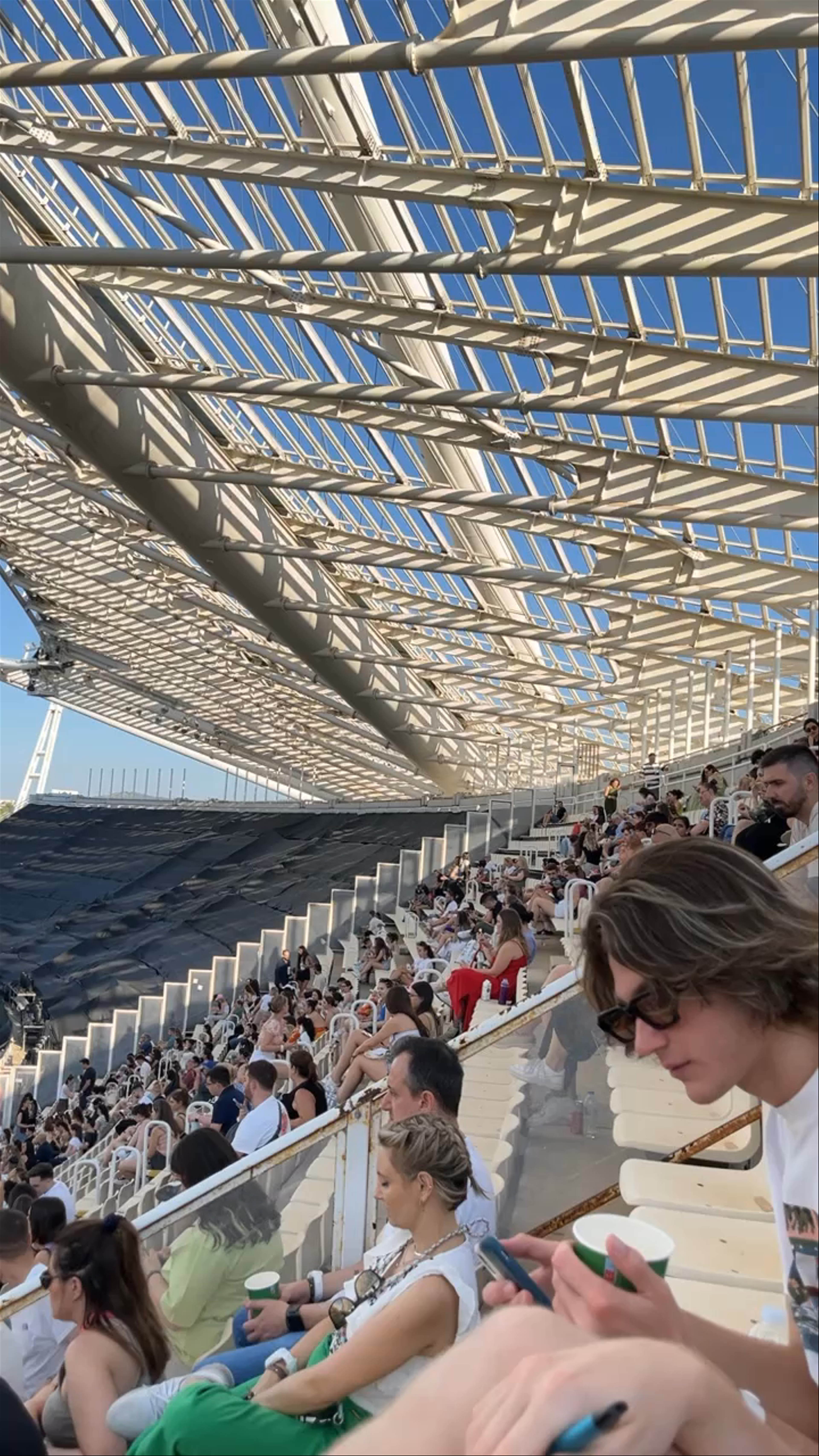 Vibrant Live Crowd Experience at OAKA Stadium, Marousi