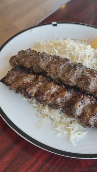 Afghan Kabob House - Beef koobideh, and salad - Afghan Near Me - Downey, California