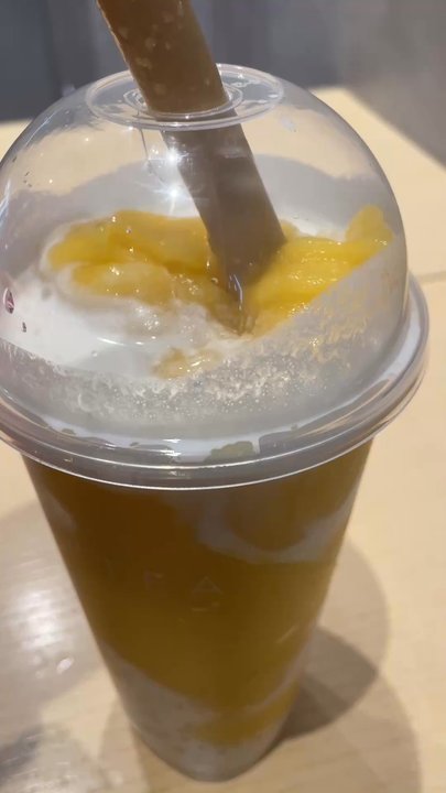 HEYTEA - Mango Coconut Sago - Bubble Tea Near Me - Queens, New York