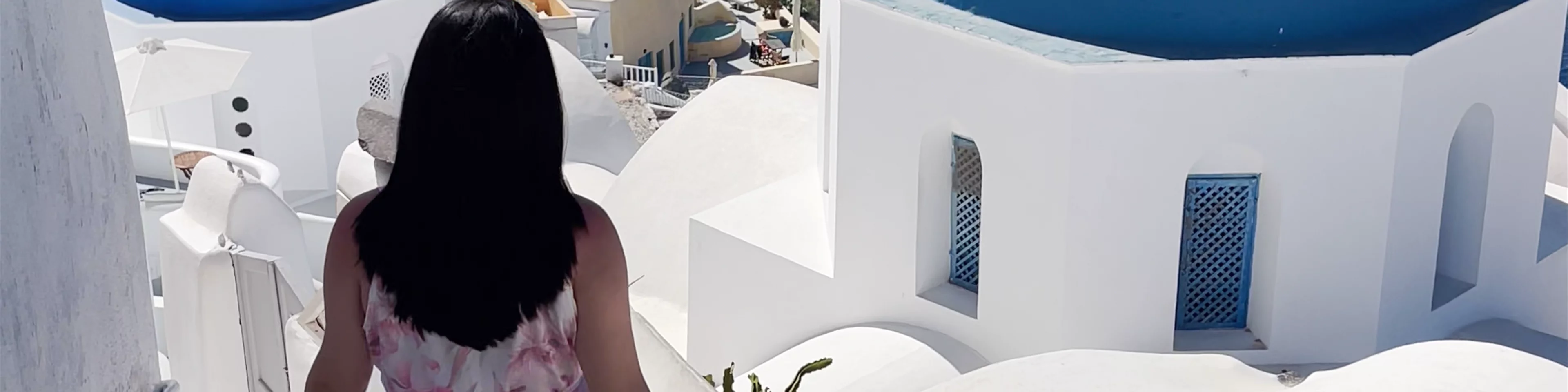 Blue Domed Church Santorini