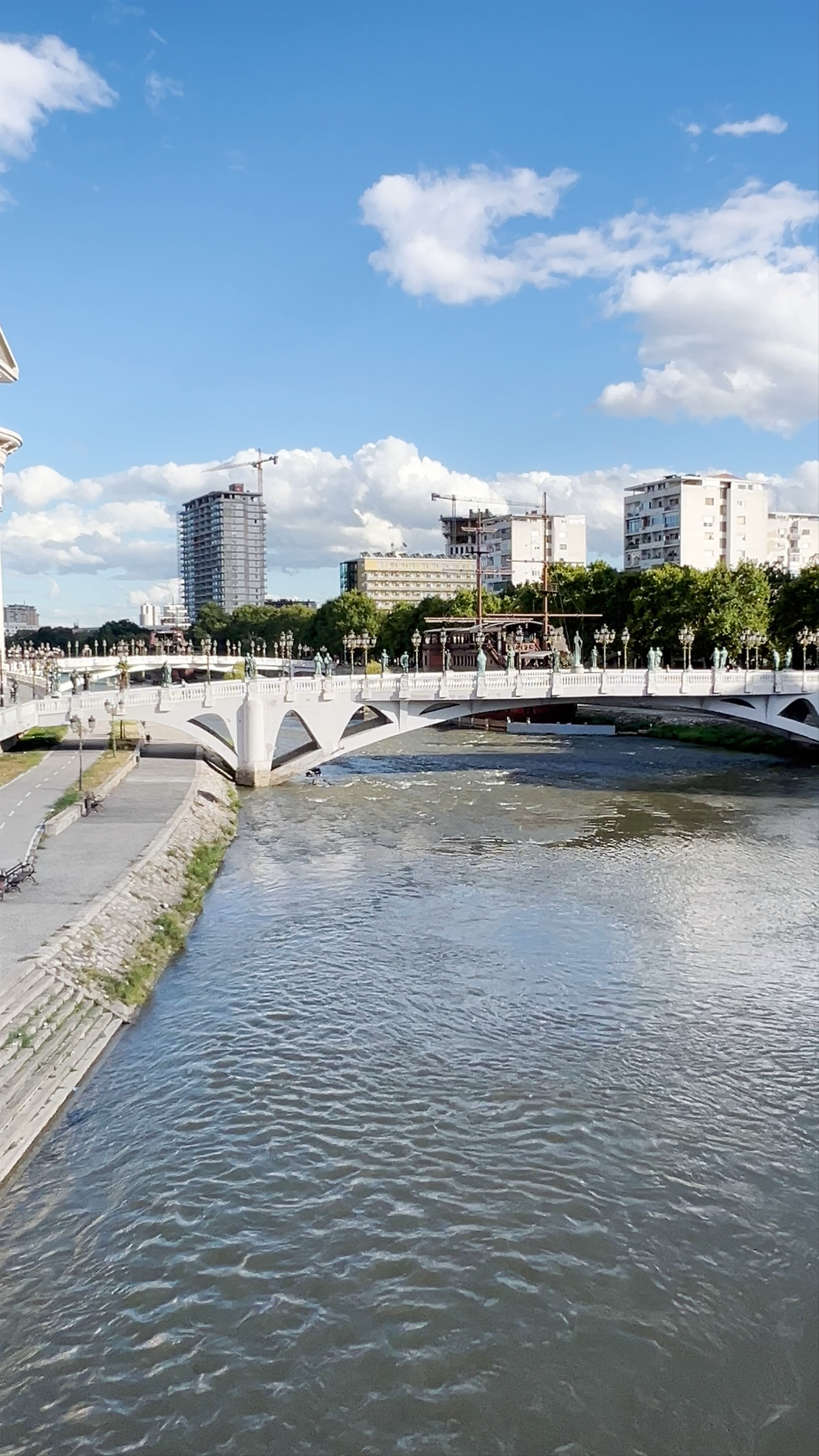 The Bridge of Civilisations in Skopje, North Macedonia