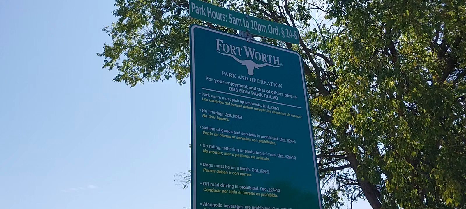Capps Park - Park hours and a side of the park area. - Parks Near Me - Fort Worth, Texas