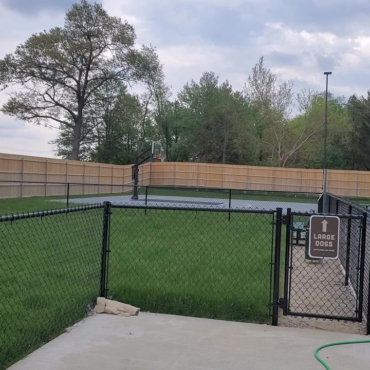 Rv Stop - Dog park and basketball court. - RV Parks Near Me - De Motte, Indiana