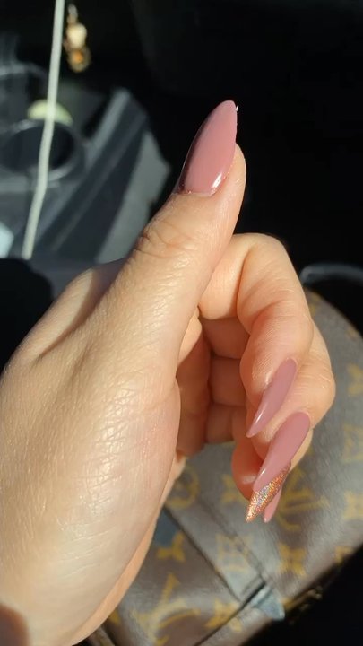 Perfect One Nails - Tried almond shape this time and loving it!  Done by Ann. - Nail Salons Near Me - Campbell, California