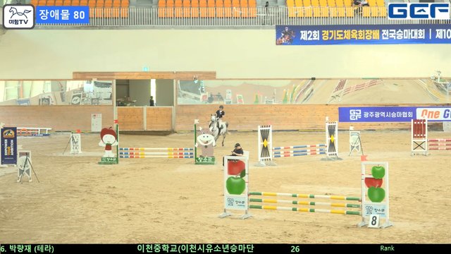 박량재 (온겨례) — 제2회 경기도체육회장배 전국승마대회 兼 제107회 전국체육대회 경기도 대표선수 선발전 (장애물) · 장애물 80cm