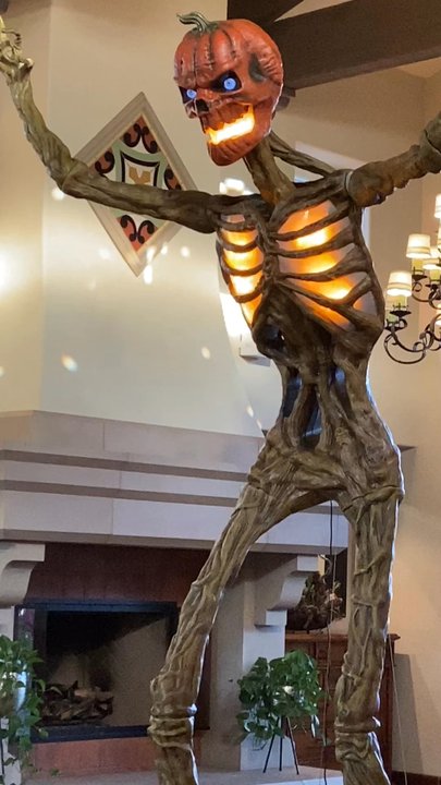 Four Seasons - Cool Halloween decorations in the Lobby - Property Management Near Me - Beaumont, California