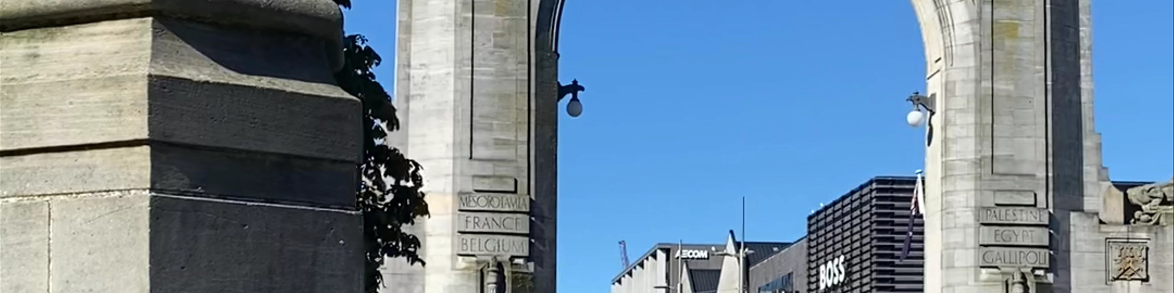 Bridge of Remembrance Cashel Street