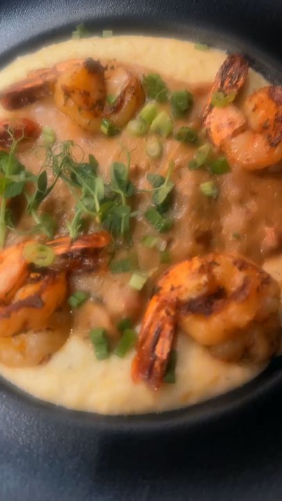 Deja Brew - Every was so good! The shrimp and grits, shrimp quesadilla, and chicken empanadas. - Cafes Near Me - New York, New York